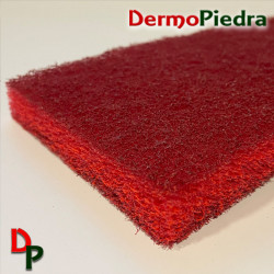 Almohadilla - estropajo 3M rojo, suave uso diario superficies delicadas. 3M Doodlebug 8448.