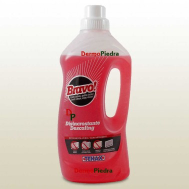 Tenax - Bravo Desincrustante detergente ácido. Garrafa de 1 litro.