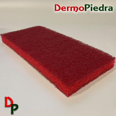 Almohadilla - estropajo 3M rojo, suave uso diario superficies delicadas. 3M Doodlebug 8448.