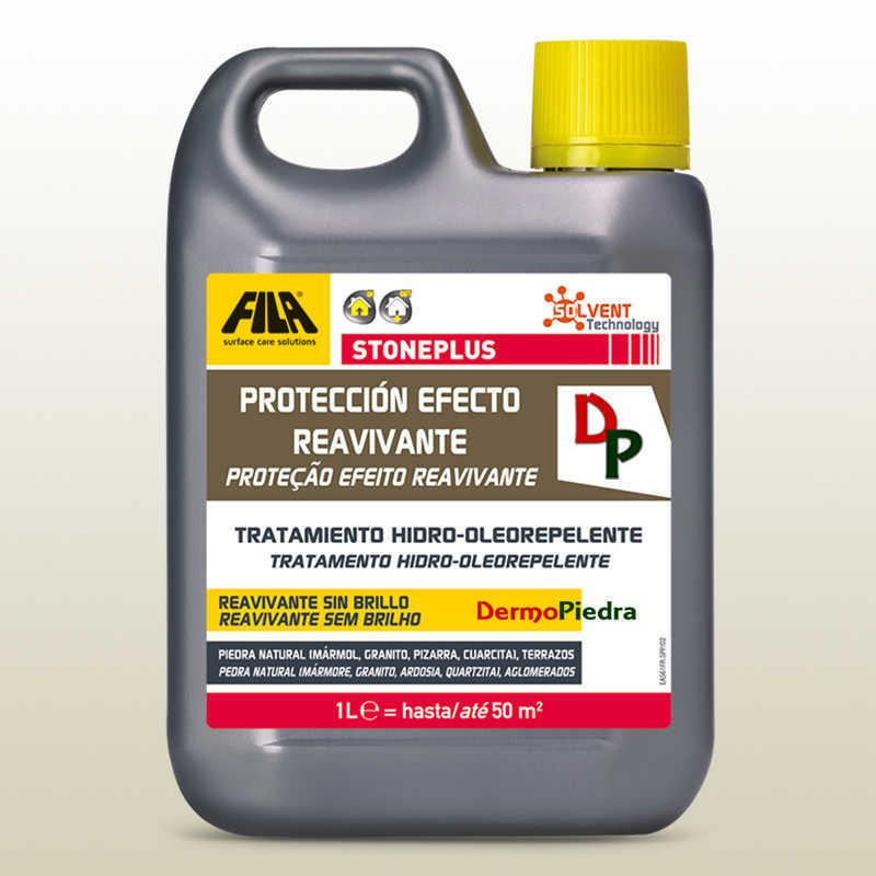 Fila StonePlus 1 litro, protector antimanchas con efecto reavivante.