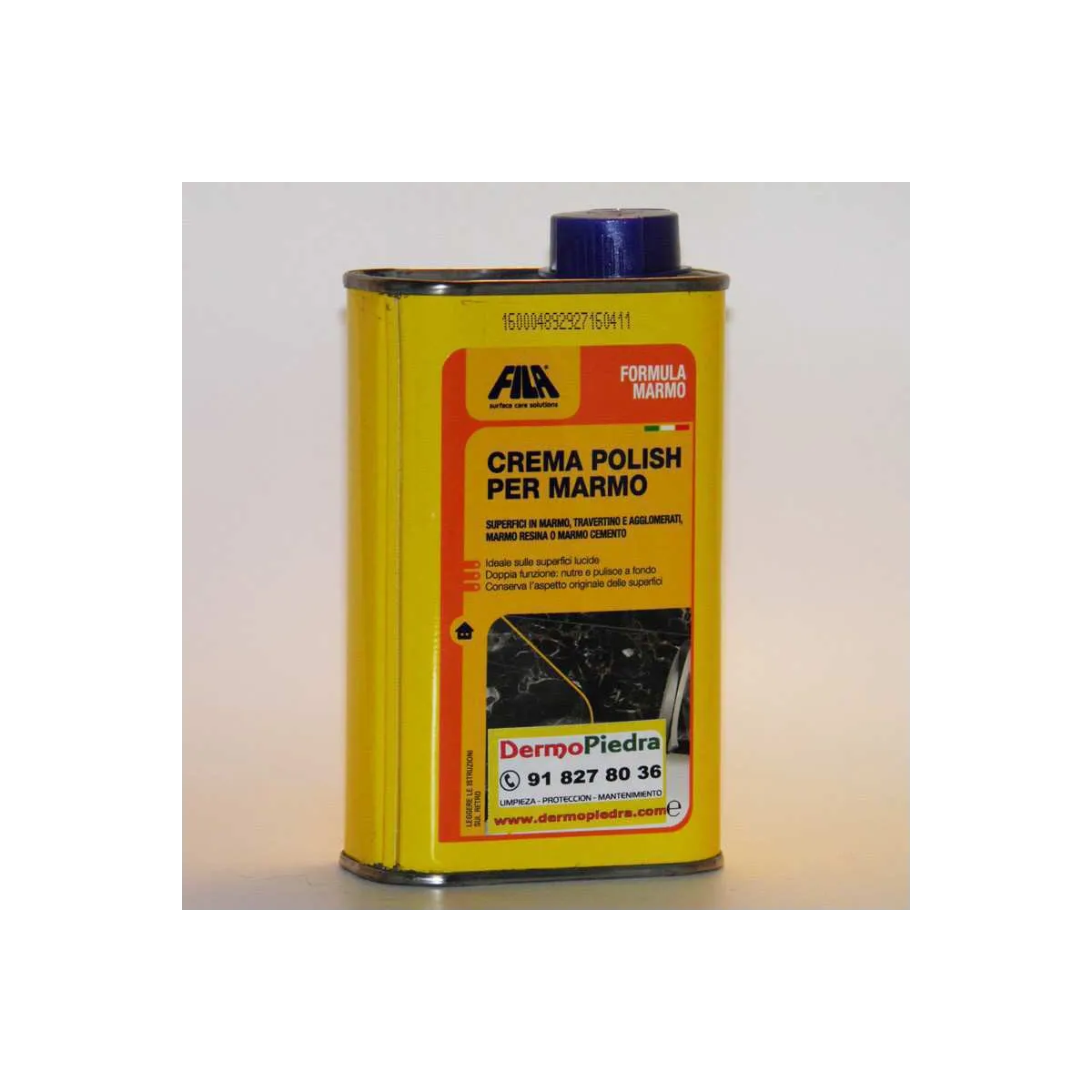 FORMULA MARMO Crema abrillantadora para mármol pulido. Nutre y limpia.