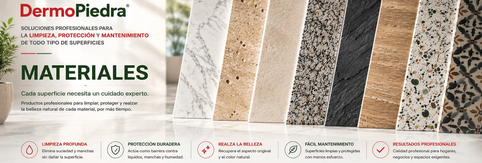 Selección de materiales para saber qué producto aplicar.